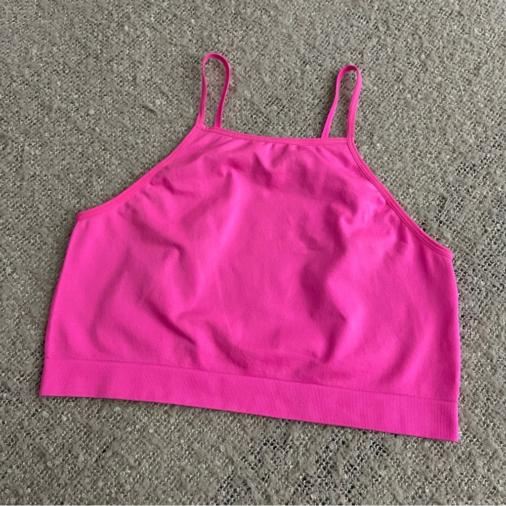 Barbie Pink Cropped Halter Top
